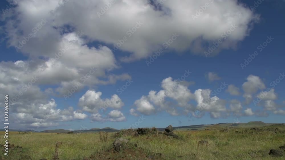 Pan from Rapa Nui, Easter Island landscape Pan from Rapa Nui, Easter Island landscape