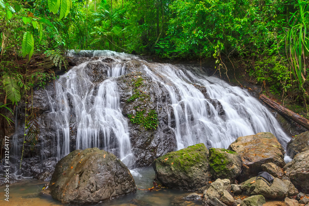 Naklejka premium waterfall landscape
