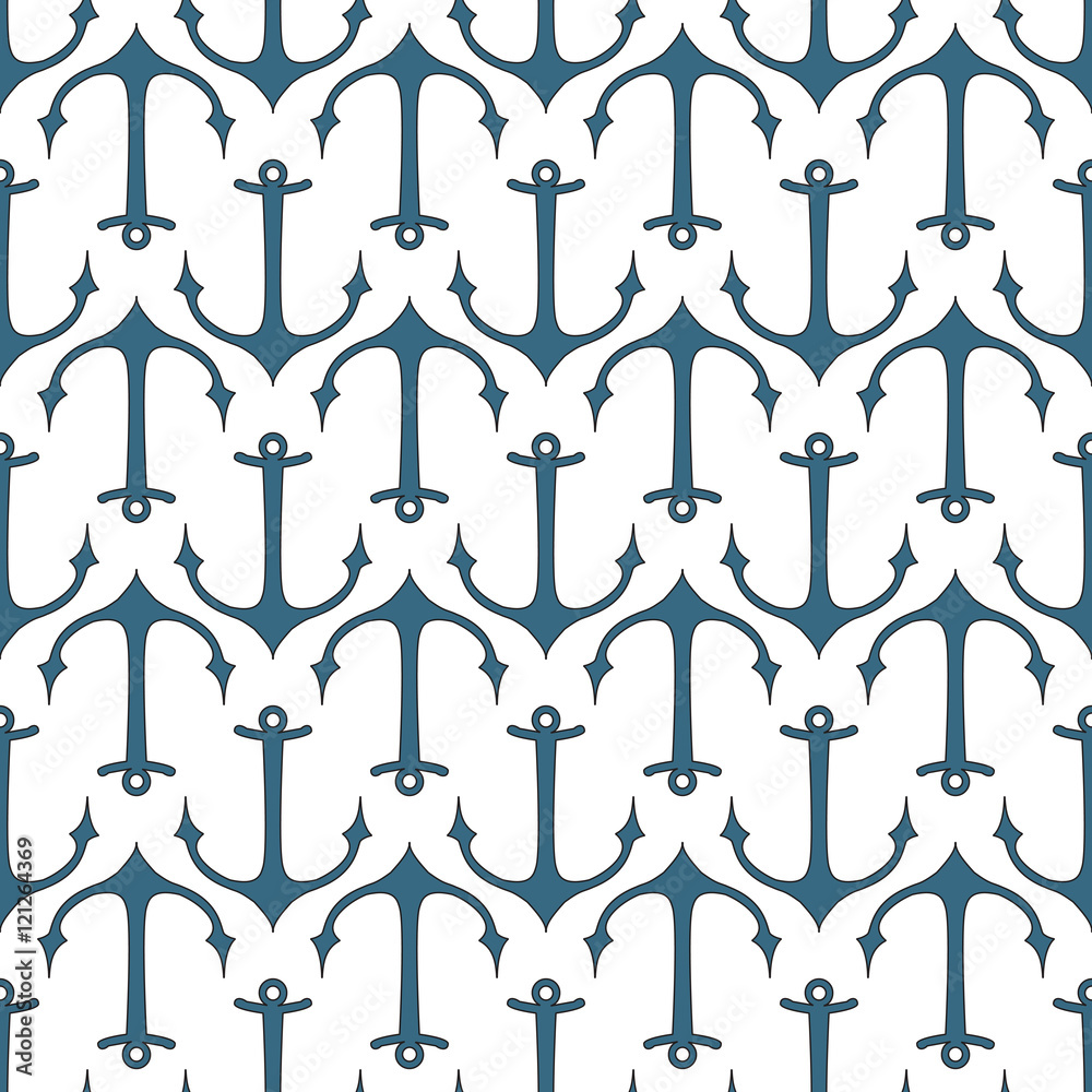 seamless pattern of marine symbols seamless pattern of marine symbols