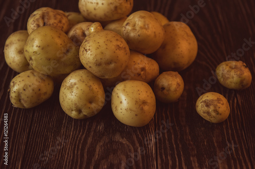 Freshly grown potato