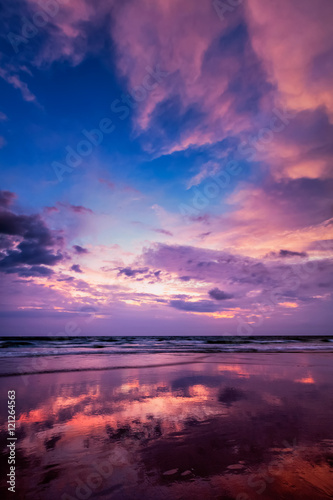 Sunset on Baga beach. Goa © Dmitry Rukhlenko