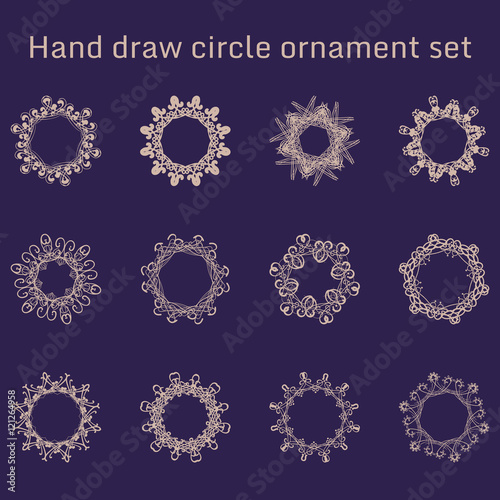 Bunch of simple and elegant square frames design templates.