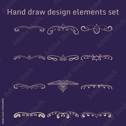 Bunch of simple and elegant design elements