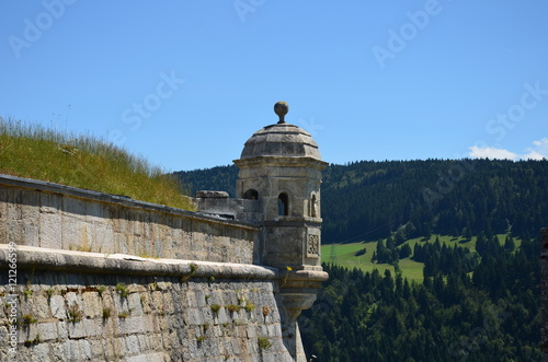 Tableau sur toile Echauguette du fort de Joux