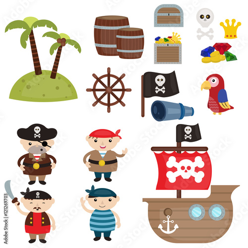cute pirate objects