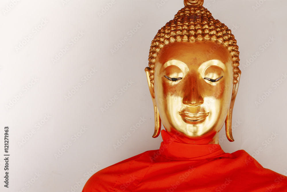 Buddha gold statue and thai art architecture in Wat Phra Chetupon Vimolmangklararm (Wat Pho) temple in Thailand. Buddha gold statue and thai art architecture in Wat Phra Chetupon Vimolmangklararm (Wat Pho) temple in Thailand.