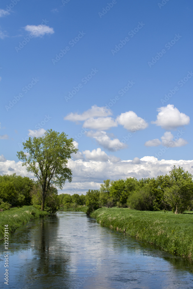 Blue Sky over river Blue Sky over river