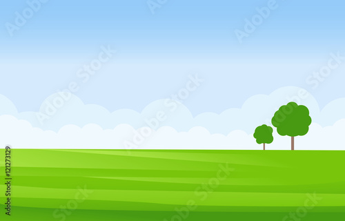 Green Landscape Vector