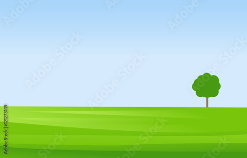 Green Landscape Vector