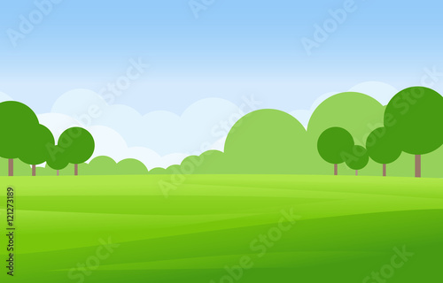 Green Landscape Vector