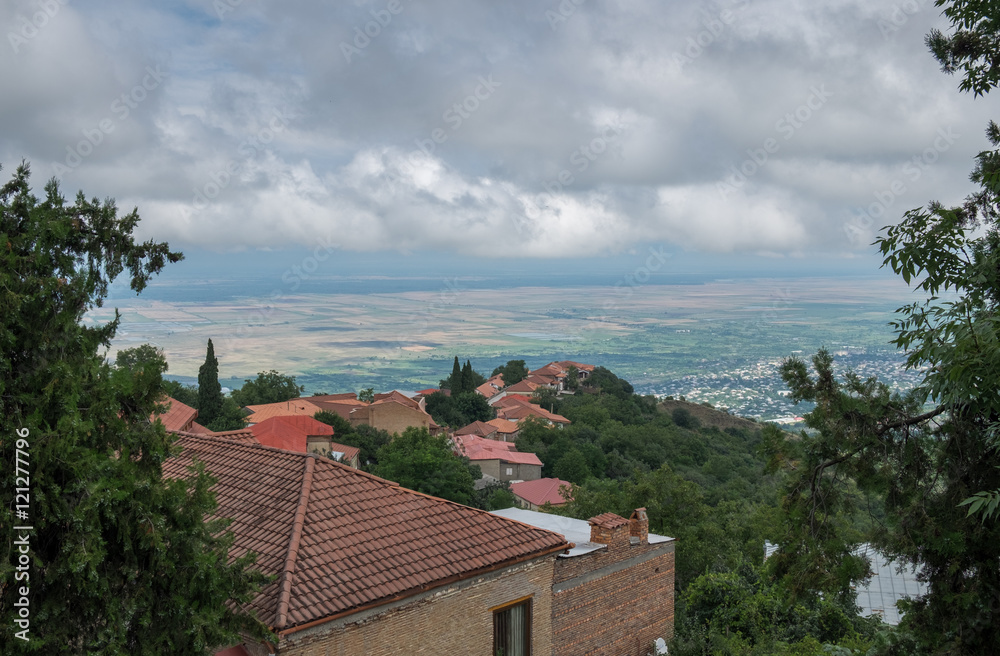 Fototapeta premium Beautiful view on valley from Signangi town