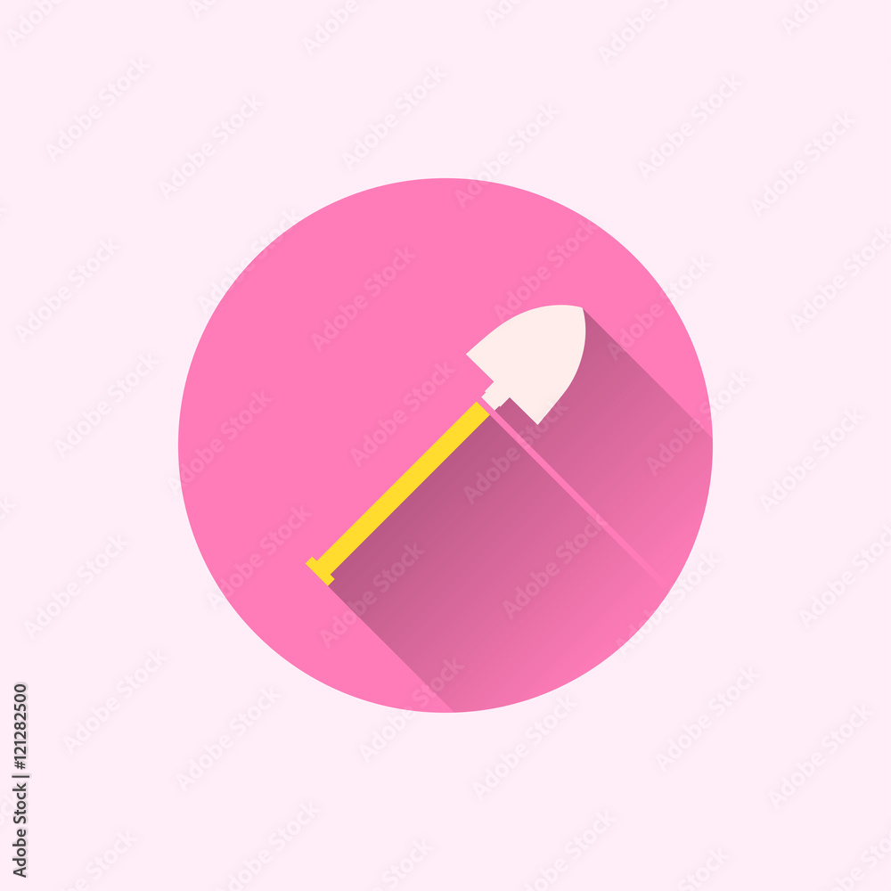 shovel icon. flat style shovel icon. flat style