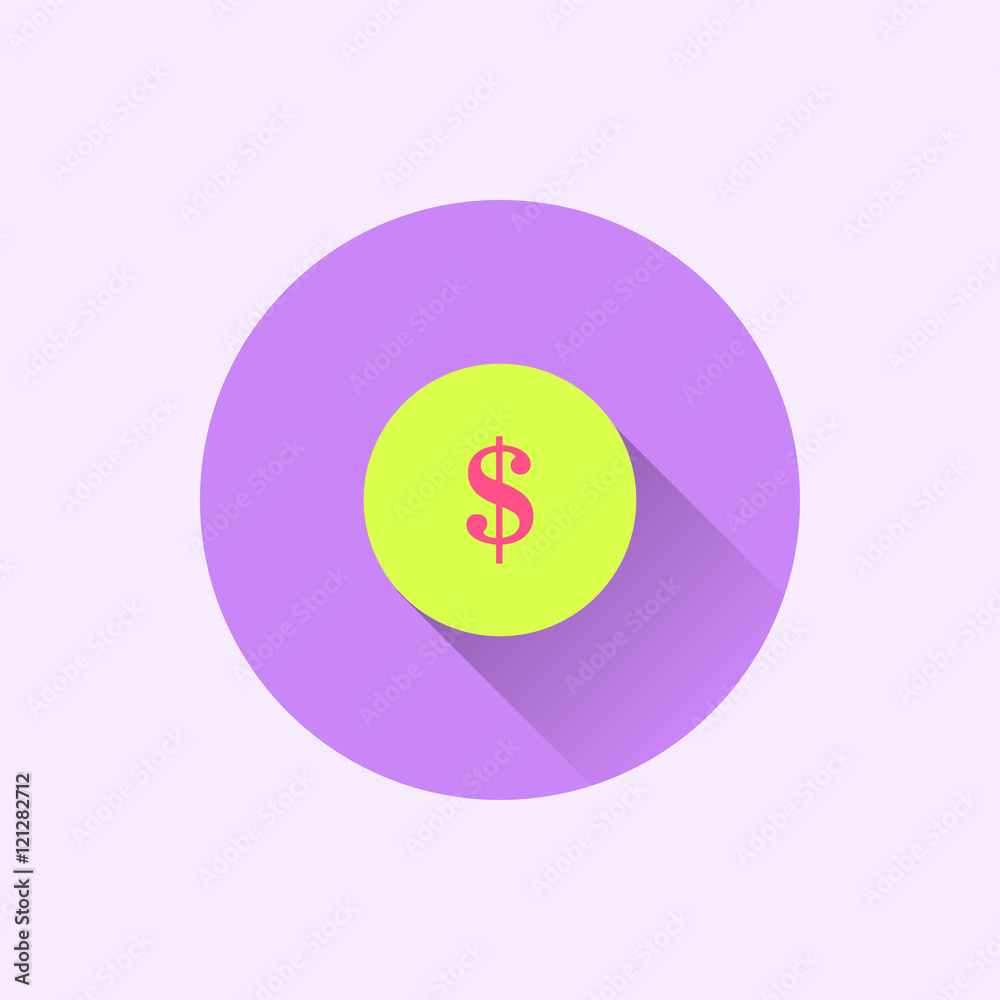 money icon. flat style money icon. flat style