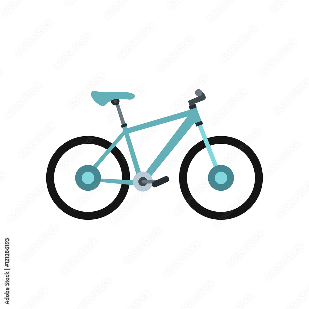 Sport bicycle icon in flat style isolated on white background. Riding symbol vector illustration Sport bicycle icon in flat style isolated on white background. Riding symbol vector illustration