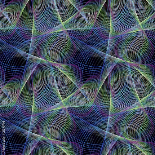 Seamless computer generated fractal design pattern