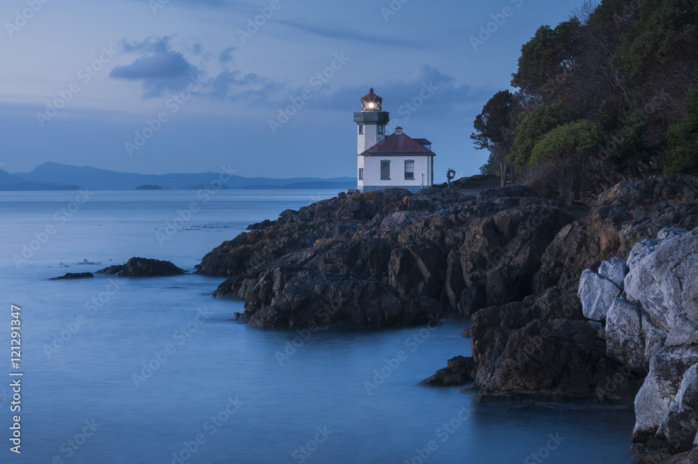 Lime Kiln Point State Park. This park is considered one of the best places in the world to view whales from land.This lighthouse is set on the west side of San Juan Island in Washington state.