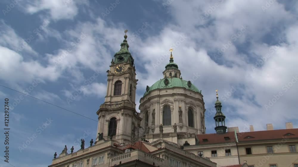 St nicholas church time lapse, Prague St nicholas church time lapse, Prague