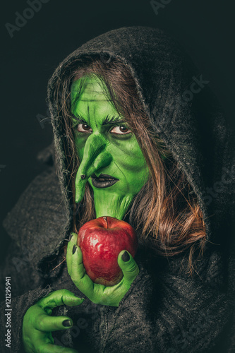 Wallpaper Mural Angry witch with a rotten apple Torontodigital.ca
