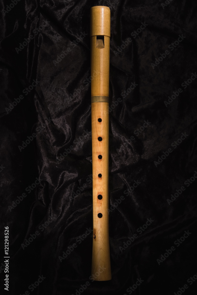 Fototapeta premium Renaissance alto recorder(flute)