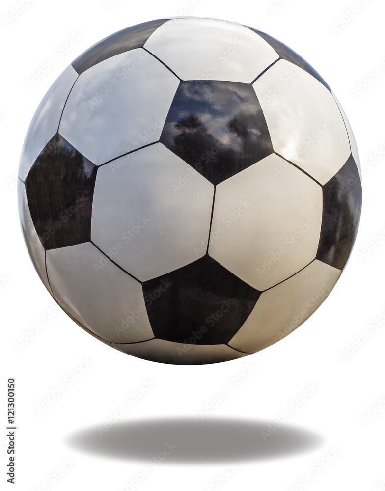 Soccer ball closeup, isolated on white background Soccer ball closeup, isolated on white background