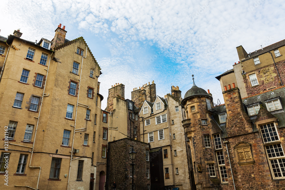 buildings at Lady Stairs Close in Edinburgh