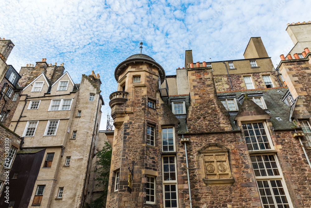buildings at Lady Stairs Close in Edinburgh