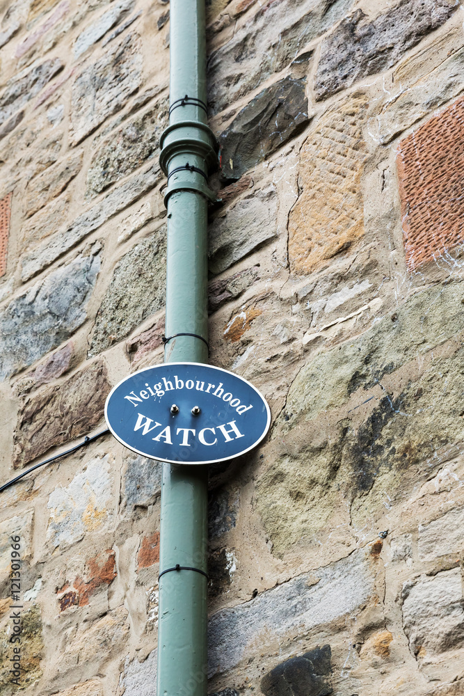 sign for neighbourhood watch in Great Britain sign for neighbourhood watch in Great Britain