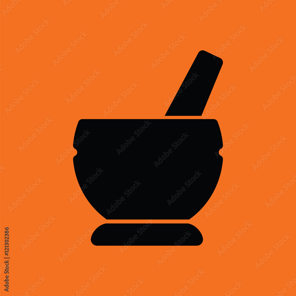 Mortar and pestel icon Mortar and pestel icon