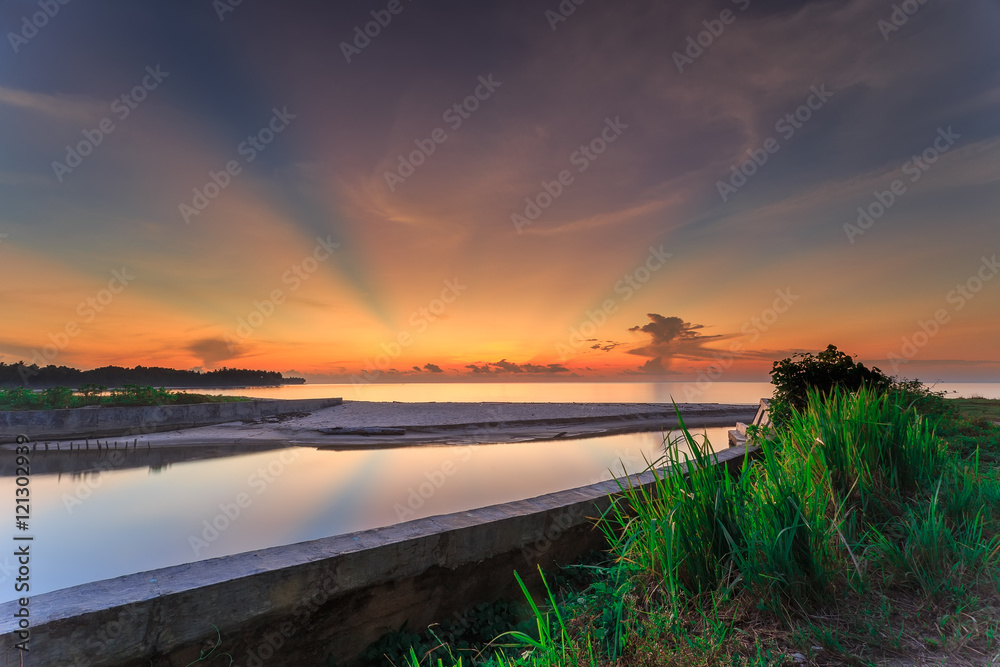 Obraz premium landscape and seascape and skies