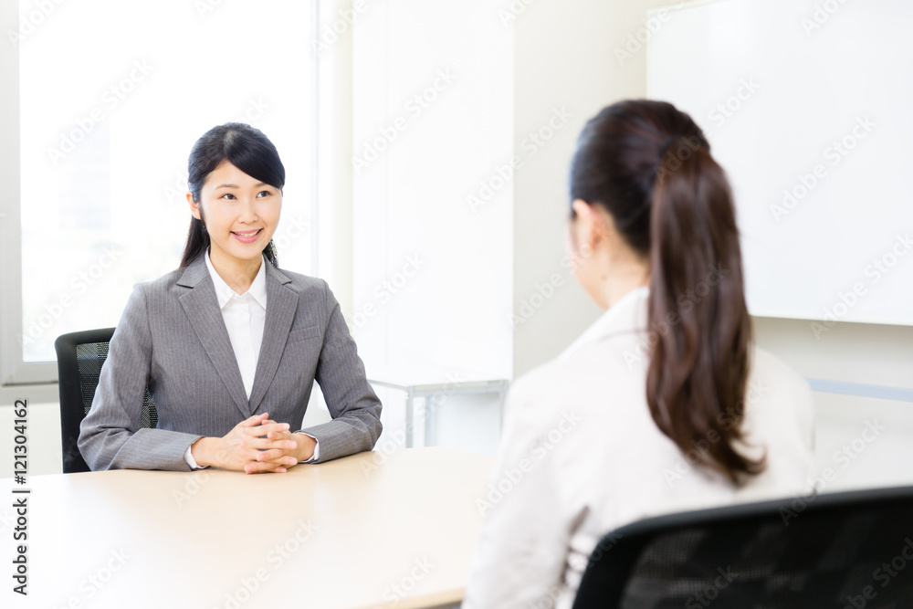 asian businesswomen on the meeting