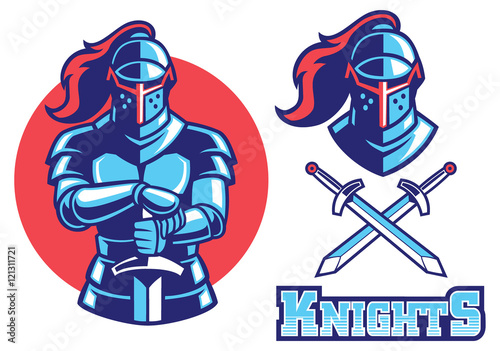 knight armor mascot photo
