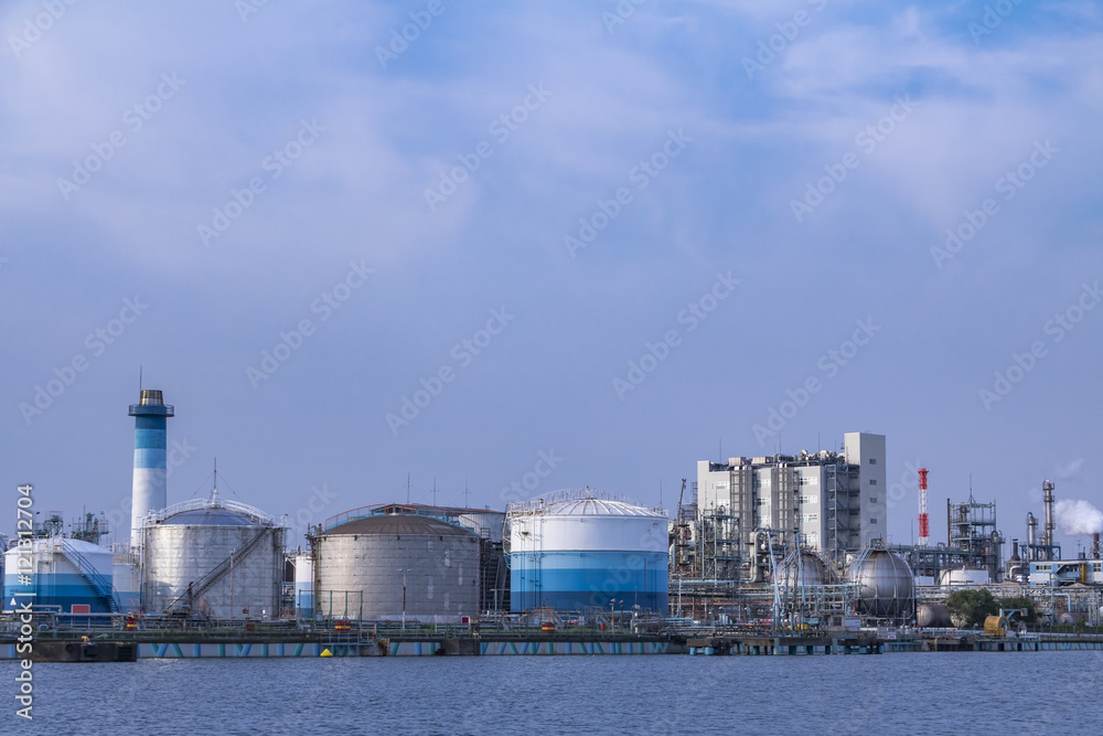 waterfront manufacturing industry, petrochemical complex 