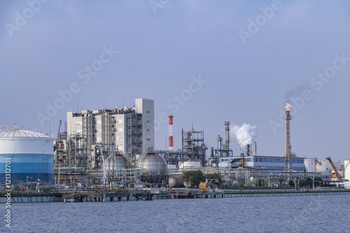 waterfront manufacturing industry, petrochemical complex 