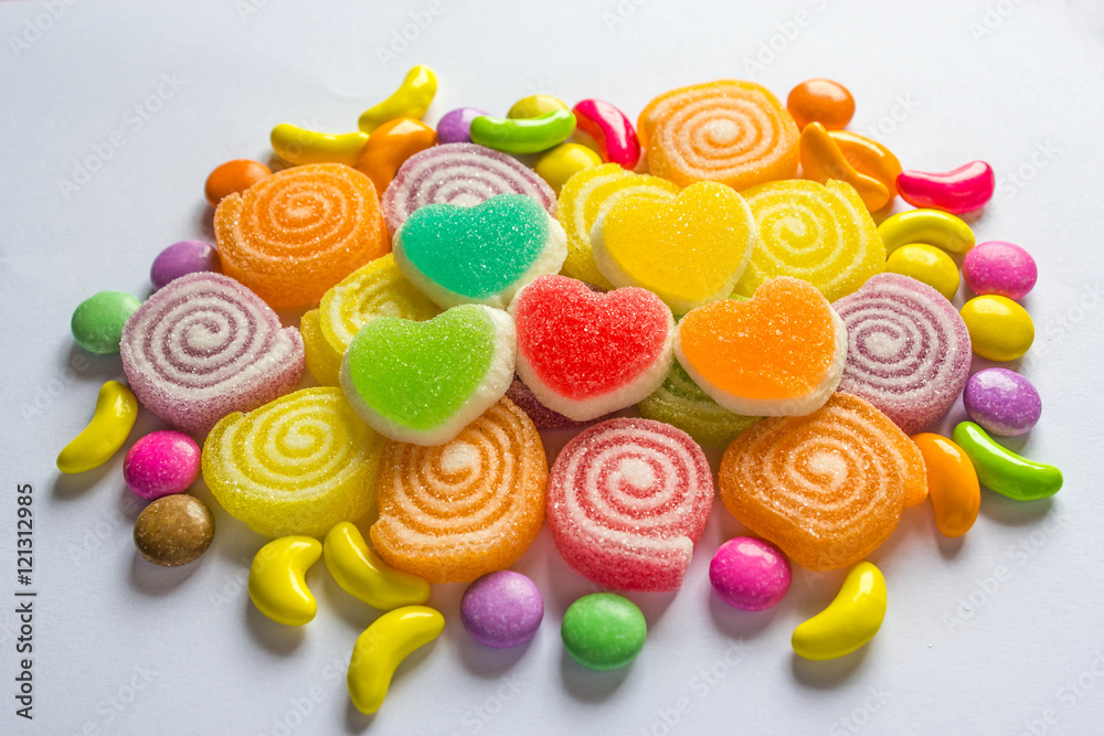 colourful  jelly candies