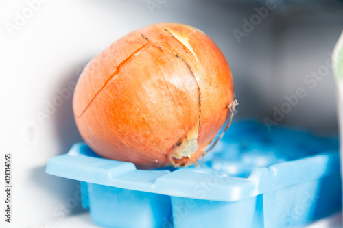 Onion in the freezer