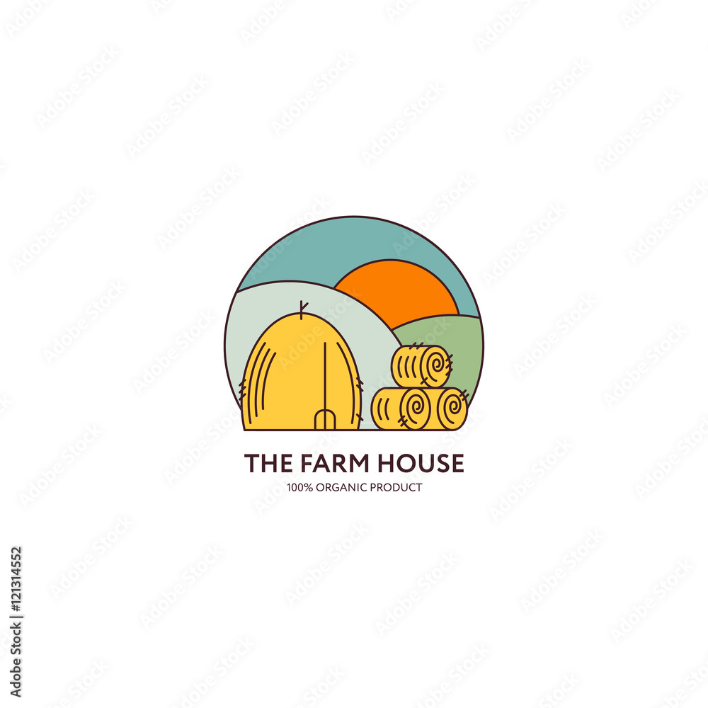 Fototapeta premium Farm House logo