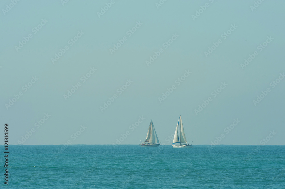 Fototapeta premium sailing regatta on Mediterranean sea