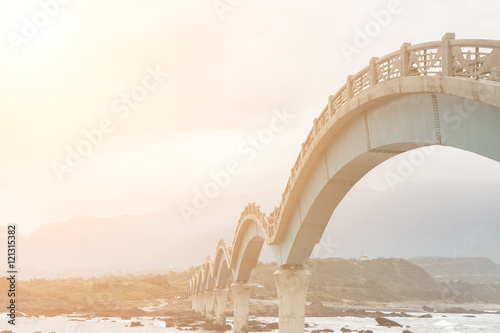 Famous bridge at Sanxiantai photo