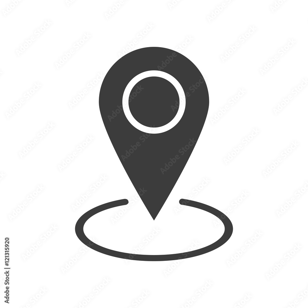 GPS icon. GPS Vector isolated on white background. Flat vector