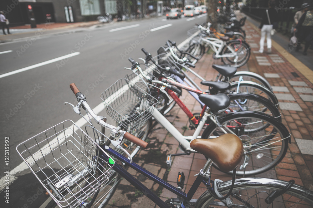 Obraz premium 駐輪場