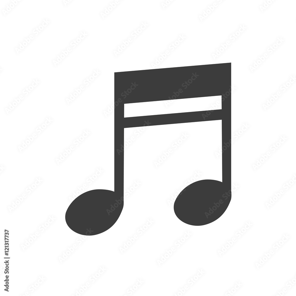 Music note icon. Music note Vector isolated on white background. Flat vector illustration in black. EPS 10 Music note icon. Music note Vector isolated on white background. Flat vector illustration in black. EPS 10