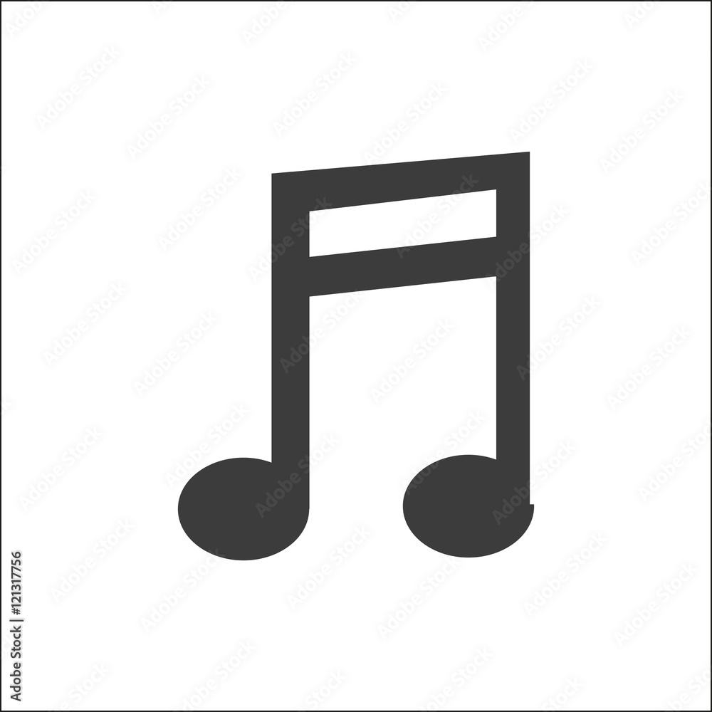 Musical note icon. Musical note Vector isolated on white background. Flat vector illustration in black. EPS 10 Musical note icon. Musical note Vector isolated on white background. Flat vector illustration in black. EPS 10