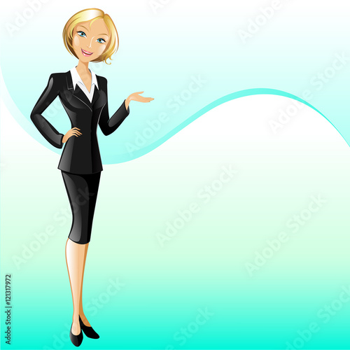 Businesswoman (presenting)