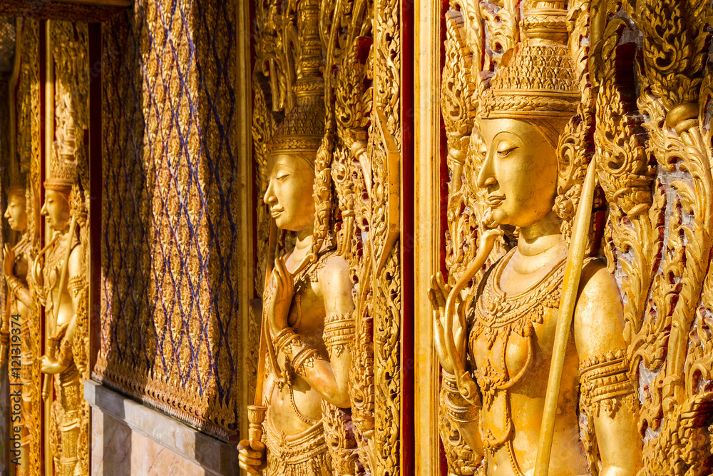 Monument of golden buddha,Temple Thailand