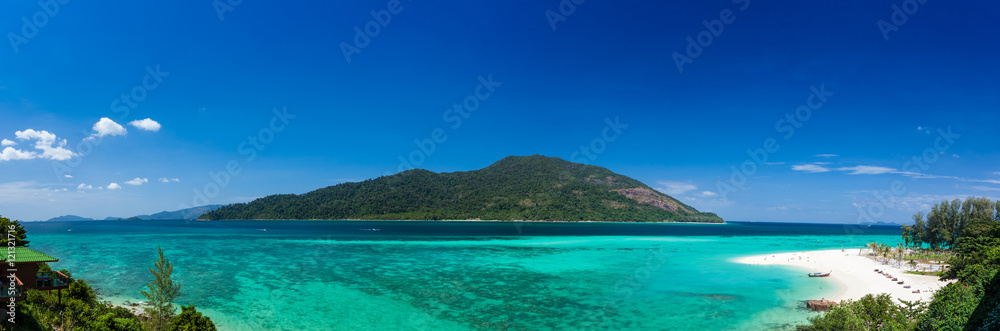 Ko Adang Island panorama from Ko Lipe Mountain Resort