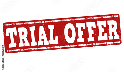 Trial offer stamp