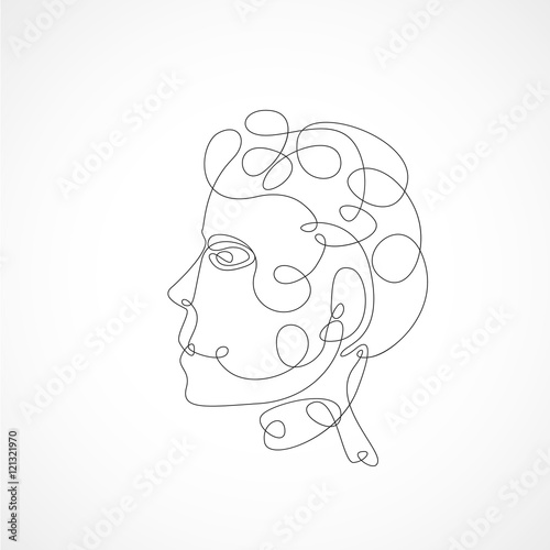 profil homme,art