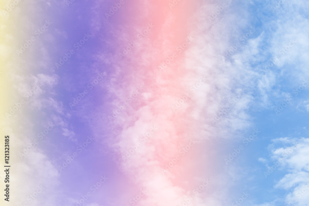 Fototapeta premium Colorful clouds in the sky, Fantastic sky and colorful clouds, C