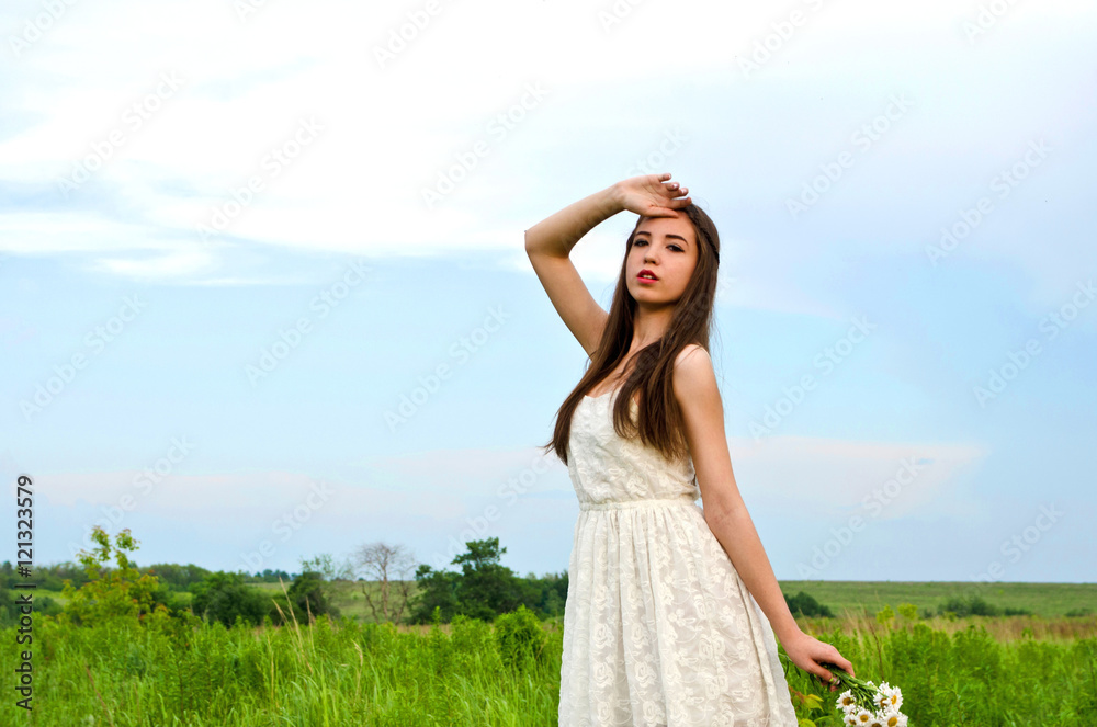 girl in white dress girl in white dress