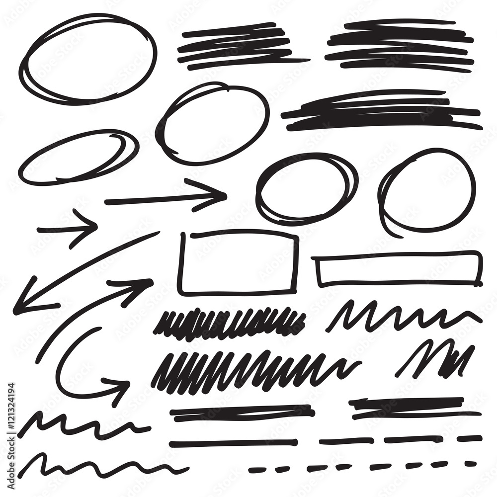 vector marker elements vector marker elements